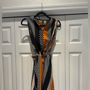 Stylish Polka Dot and Stripe Dress